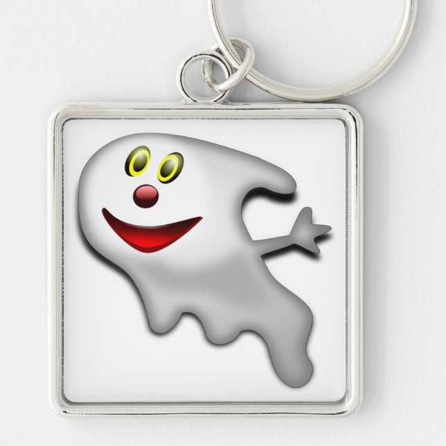 PORTE-CLÉS "HEUREUX HALLOWEEN" GHOST (Devant)