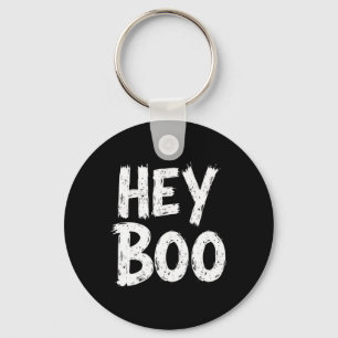 Porte-clés Hey Boo Funny Halloween Fantôme
