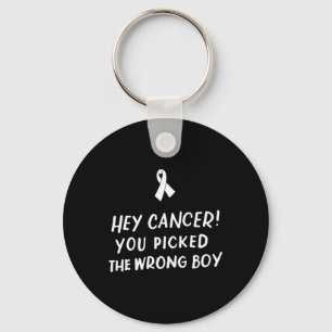 Porte-clés Hey Cancer Vous avez attrapé le mauvais garçon Enf