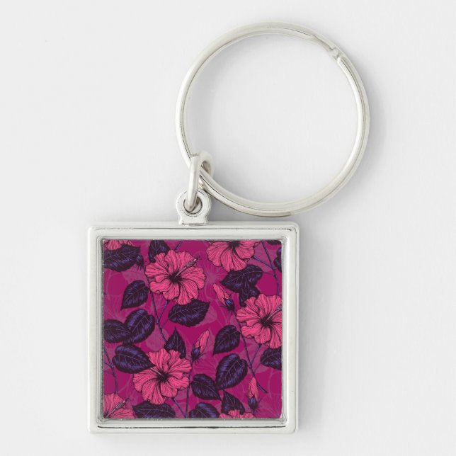 Porte-clés Hibiscus (Devant)