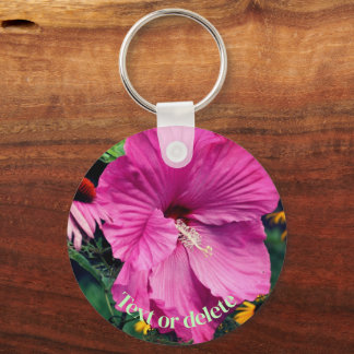 Porte-clés Hibiscus Et Fleurs Amis Personnalisés