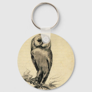 Porte-clés Hibou de grange vu de l'avant par Vincent van Gogh