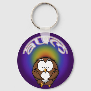 Porte-clés hibou du yoga