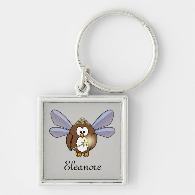 Porte-clés hibou fée (Devant)
