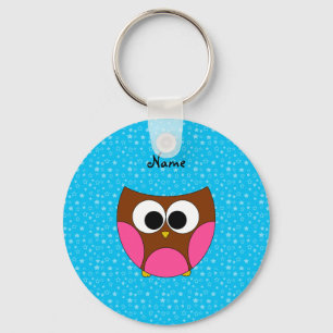 Porte-clés Hibou mignon nommé personnalisé