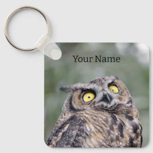 Porte-clés Hibou Mignon Personnalisé - Ajoutez Vot