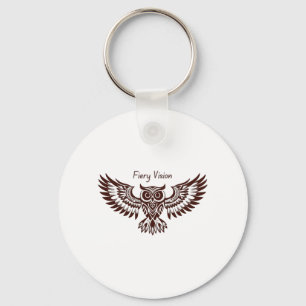 Porte-clés Hibou Phénix – Vision Fougueuse
