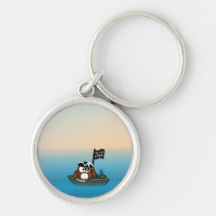 Porte-clés hibou pirate - accessoires de mode