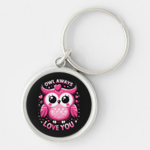 Porte-clés Hibou t'aime toujours - Saint Valentin