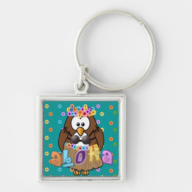 Porte-clés hibou wahine (Devant)