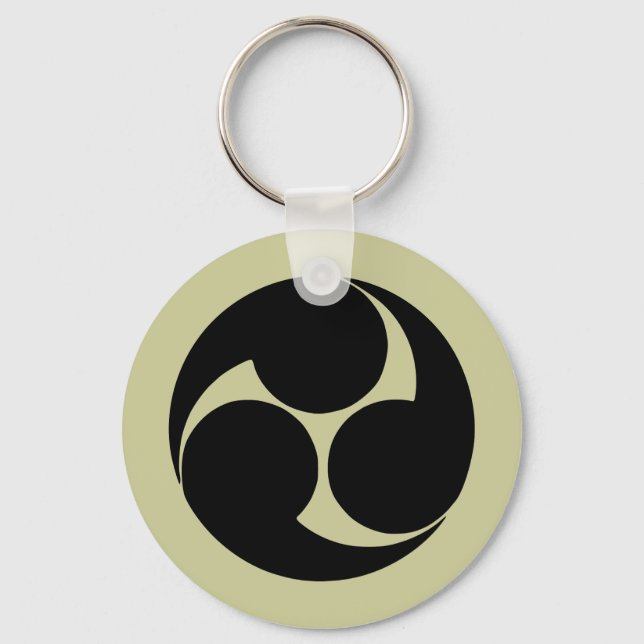 Porte-clés Hidari mitsudomoe, Japon (Recto)