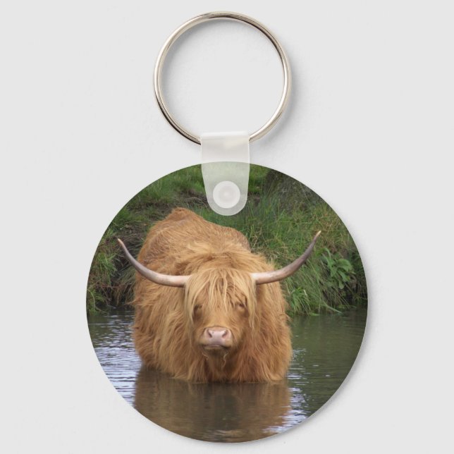 Porte-clés Highland Cattle (Recto)