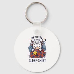 Porte-clés Highland Cow Png, Png De Sommeil Officiel
