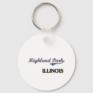 Porte-clés Highland Park Illinois City Classic