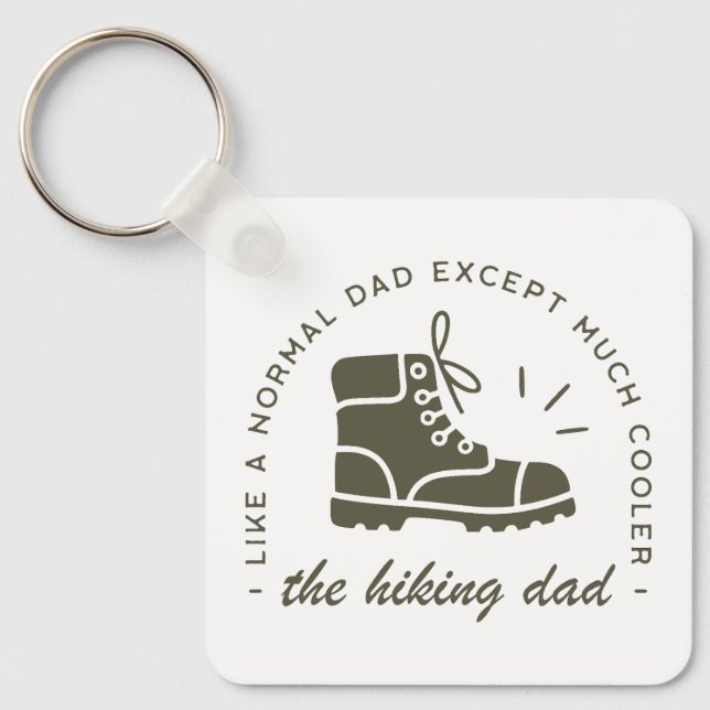 Porte-clés Hiking dad funny hiker father (Recto)