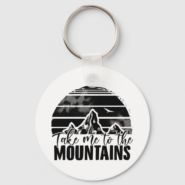 Porte-clés Hiking | Mountain Hikers Mountaineering Gift Ideas (Recto)