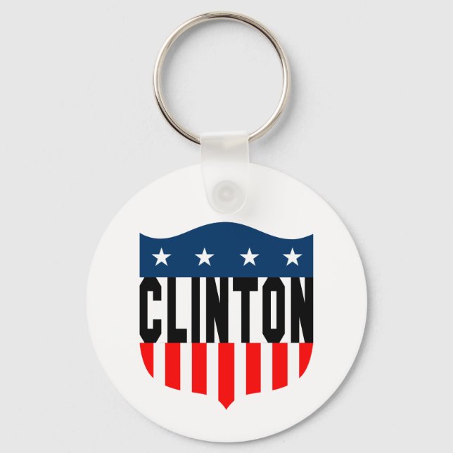 Porte-clés hillary clinton étoiles et rayures (Recto)