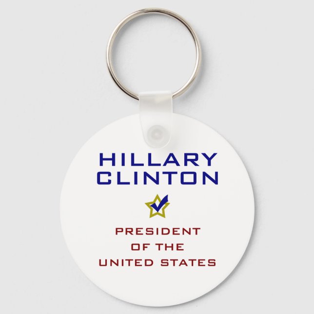 Porte-clés Hillary Clinton Président USA V2 (Recto)