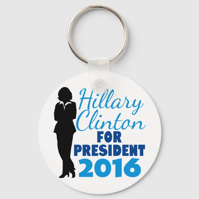 Porte-clés Hillary Clinton Silhouette (Recto)