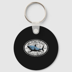 Porte-clés Hilton Head Island South Carolina Fishing Requin W