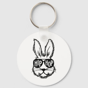 Porte-clés Hip hop Joyeux Visage De Lapin De Pâques Avec Sung