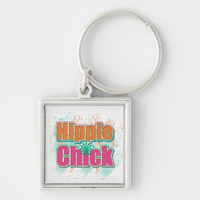 Porte-clés Hippie Pick Paint Splash (Devant)