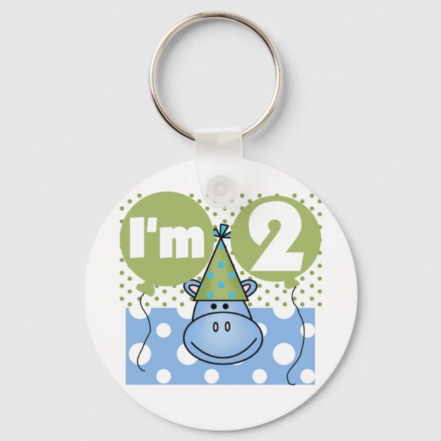 Porte-clés Hippo 2e Anniversaire Tshirts et cadeaux (Recto)