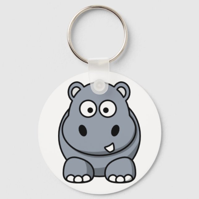 Porte-clés Hippo de dessin (Recto)