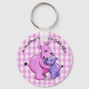 Porte-clés Hippos-A Mother's love is grand!