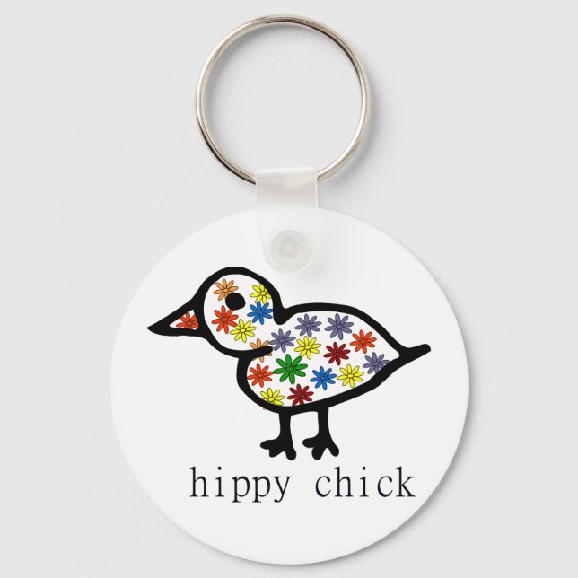Porte-clés Hippy Chick (Recto)