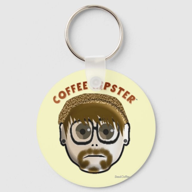 Porte-clés Hipster de café - porte - clé (Recto)