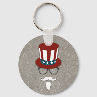 Porte-clés Hipster Oncle Sam