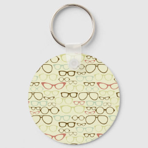 Porte-clés Hipster rétro Eyeglass