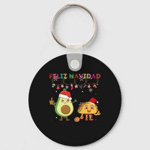 Porte-clés Hispanique Joyeux Noël Avocat Tacos Mexicain Chris