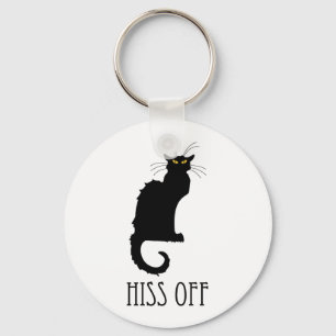 Porte-clés Hiss Off Cat Funny