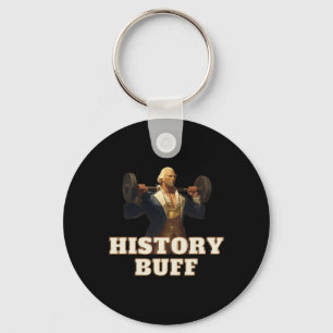 Porte-clés Histoire Buff George Washington 4 juillet Gym Wor