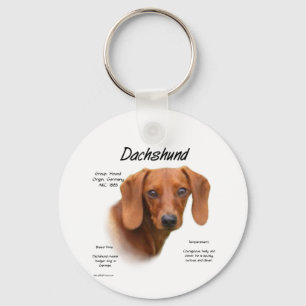 Porte-clés Histoire de Dachshund lisse