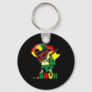 Porte-clés Histoire des Noirs Dab Young Bruh Hommes Afro-Amér