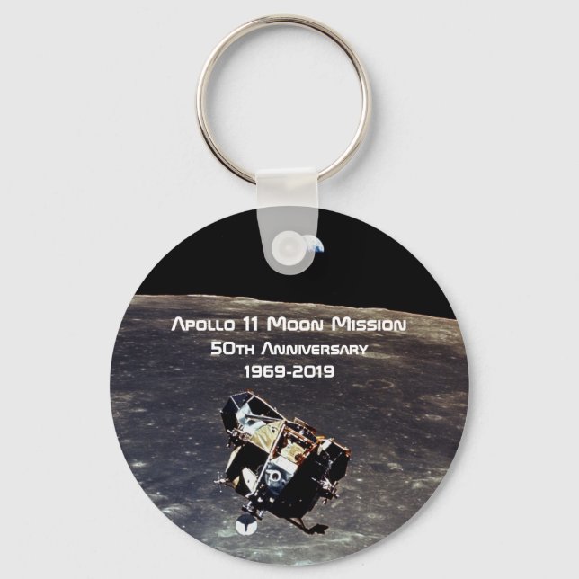 Porte-clés Historic Apollo 11 Moon Mission 50th Anniversary (Recto)