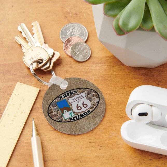 Porte-clés Historic US Route 66~Parks, Arizona (Bureau)