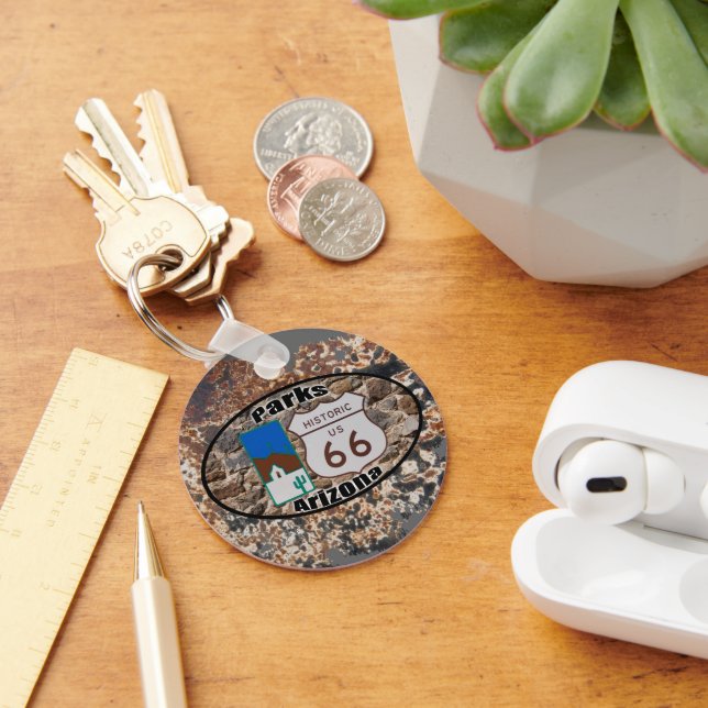 Porte-clés Historic US Route 66~Parks, Arizona (Bureau)