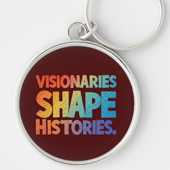 Porte-clés Historiques des formes des visionnaires (Devant)