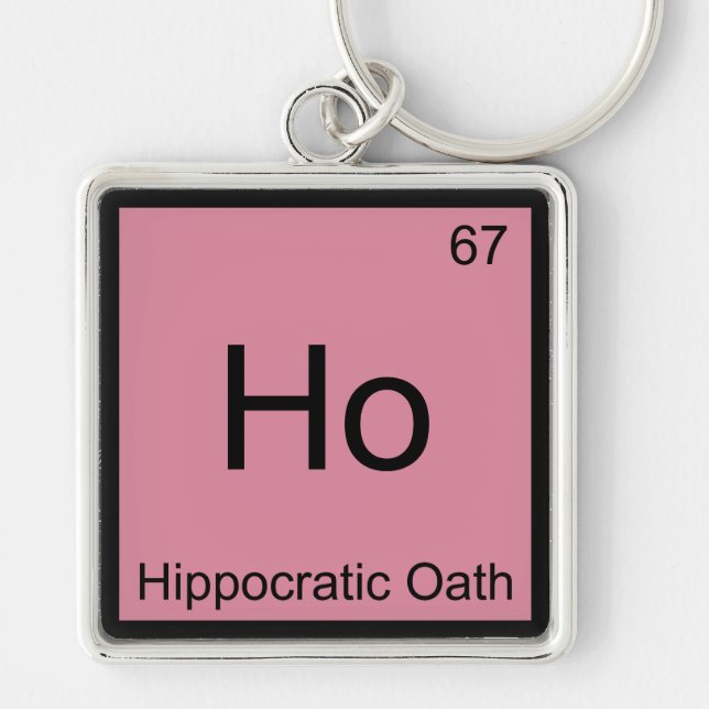 Porte-clés Ho - Serment d'Hippocrate Symbole d'élément de chi (Devant)