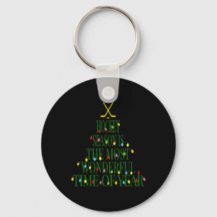 Porte-clés Hockey de Noël amusant - La période la plus mervei