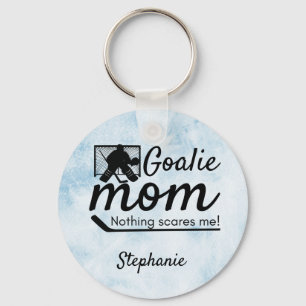 Porte-clés Hockey Goalie Maman Porte - clé pas peur glace bl