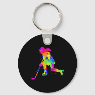 Porte-clés Hockey Hockey sur glace Filles Femmes Jeunesse Enf