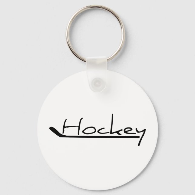 Porte-clés Hockey - Hockey With Hockey Stick (Recto)