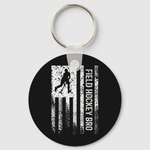 Porte-clés Hockey sur gazon Frère frère en détresse Vintage A