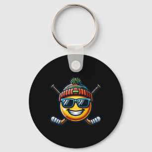 Porte-clés Hockey sur glace Citron Sport Cool Bâtons Amusants