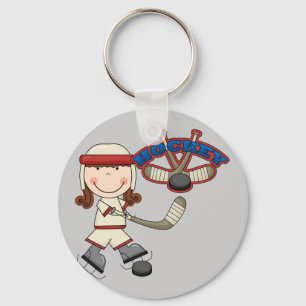 Porte-clés HOCKEY - T-shirts et cadeaux de fille de brune